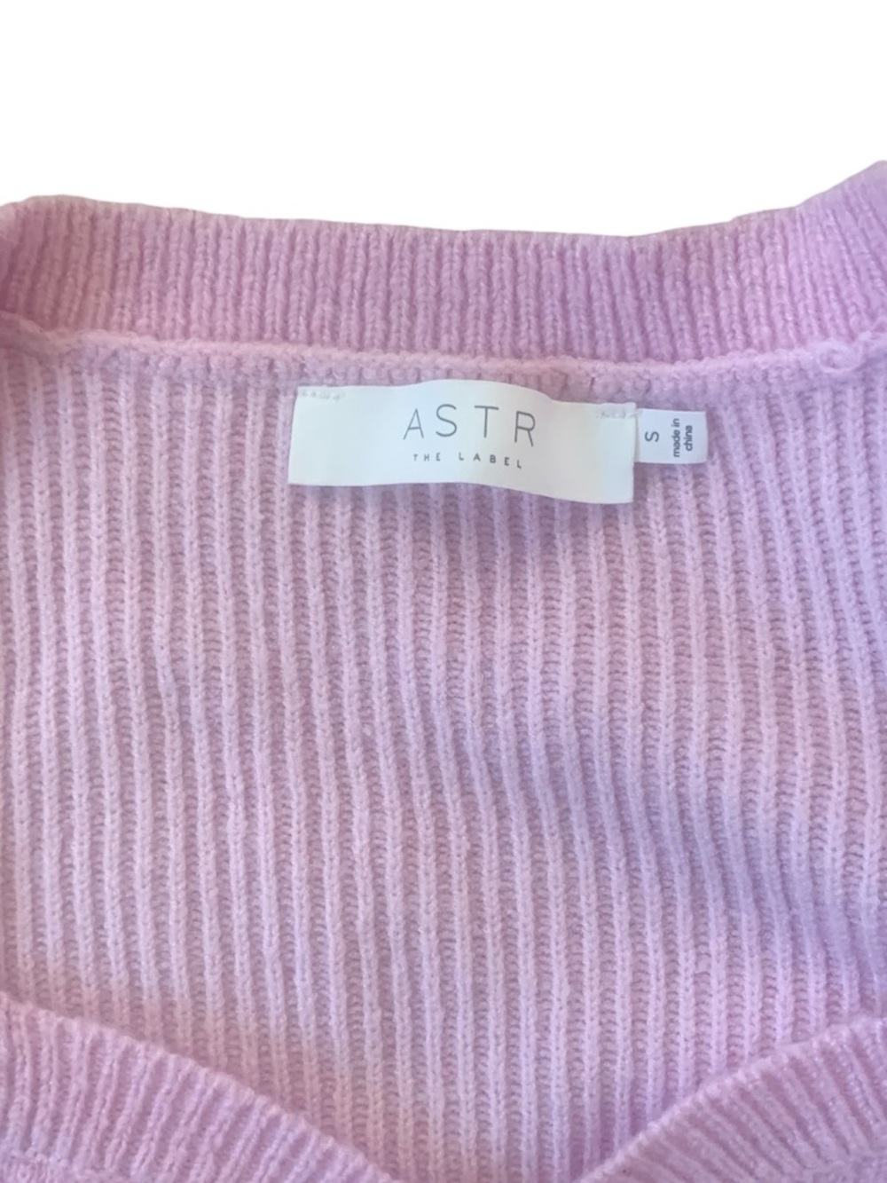 ASTR Pink Puff Sleeve Cardigan Jeweled Buttons Coquette Cottagecore Top S - Picture 5 of 5